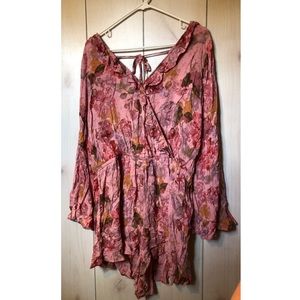 Rose Floral Romper